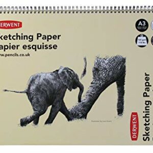 Derwent Sketch Pad Wire Bound Drawing Paper 165 GSM