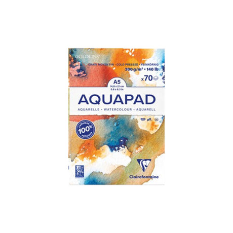 Clairefontaine Goldline Aquapad Cold Pressed Watercolour Block 300 GSM Artist Paper - Retail Maharaj