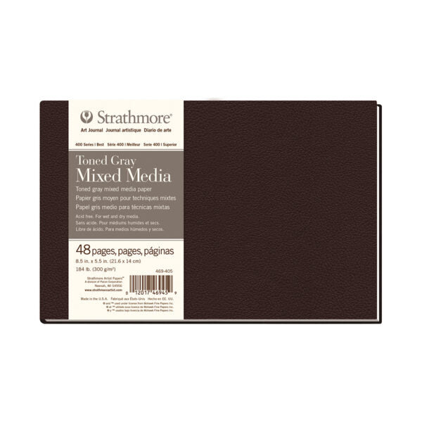 Strathmore 400 Series Toned Tan and Gray Mixed Media Art Journal Hardbound and Softcover