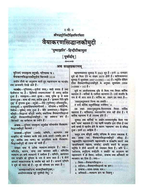 वैयाकरण सिद्धांतकौमुदी  Vaiyakaran Siddhantkaumudi (set of 4 Vol.) - Retail Maharaj
