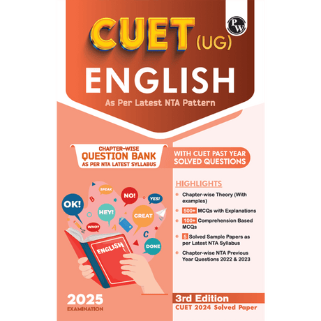 CUET (UG) English 2025 Chapterwise & Topicwise Question Bank with Past Year Questions and Mock Test - Retail Maharaj