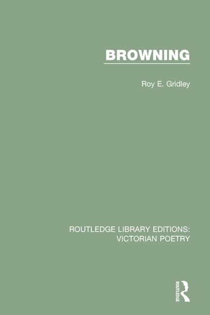 Browning (Routledge Library Editions: Victorian Poetry) - Retail Maharaj