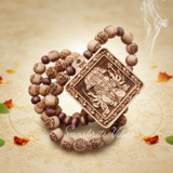 Panch Mukhi Hanuman Ji Tulsi Locket Mala 100% Original | Sacred Tulsi Beads Rosary for Devotion, Protection & Spiritual Strength - Retail Maharaj