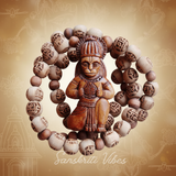 Ram Bhakt Shri Hanuman Ji Tulsi Locket Mala | Sacred Tulsi Beads Rosary for Devotion, Protection & Spiritual Strength - Retail Maharaj