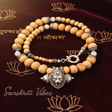 Sterling Silver Divine Narasimha Kavacha with Holy Tulsi Beads – 20 Inch 92.5% Pure Silver 10 mm Spiritual Mala - Retail Maharaj