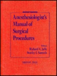 Anesthesiology: Manual of Surgical Procedures