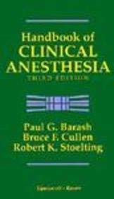 Handbook of Clinical Anesthesia