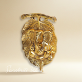 Metal Ganesha Statue Murti For Pooja And Home Decor Glossy Finish Handcrafted Ganpati Idol For Temple Office And Gift