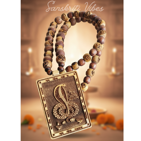 Jai Goga Maharaj Locket Mala – Sacred Prayer Beads with Goga Maharaj Pendant - Retail Maharaj
