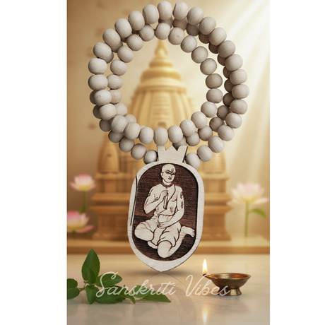 Shri Chaitanya Mahaprabhu Original Tulsi Mala – Sacred Prayer Beads for Devotion and Spiritual Growth - Retail Maharaj