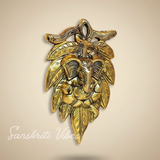 Metal Handicraft Peepal Patta Ganesha For Wall Hanging Rooms Aluminium Decorative Ganesh Wall Art For Home Temple And Gift