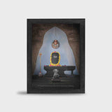 Augmented Reality Photo Frame: Sri Saamba Parameshwara – 11.7"x16.5" Framed Picture with Immersive Aarti Experience