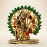 Kalpavriksha Tree with Cow & Krishna Idols – Gold Plated Metal Decorative Showpiece for Home Décor & Gifting |