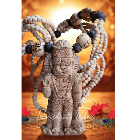 Jai Bajrangbali Hanuman Ji Mala – Sacred Prayer Beads for Strength and Protection - Retail Maharaj
