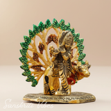 Kalpavriksha Tree with Cow & Krishna Idols – Gold Plated Metal Decorative Showpiece for Home Décor & Gifting |