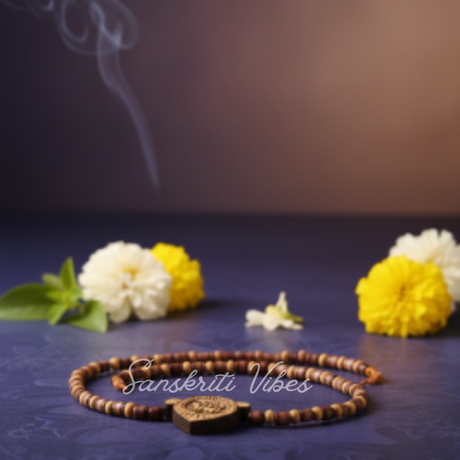 Tiny Beads Radha Small Locket Kanthi Mala – Sacred Tulsi Prayer Beads for Devotion - Retail Maharaj