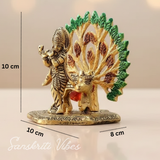 Kalpavriksha Tree with Cow & Krishna Idols – Gold Plated Metal Decorative Showpiece for Home Décor & Gifting |