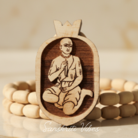 Chaitanya Mahaprabhu Original Tulsi Mala – Sacred Prayer Beads for Devotion and Spiritual Growth - Retail Maharaj
