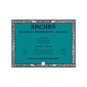 Arches Watercolour Cold Pressed 10 Sheets Blocks 640gms - Retail Maharaj