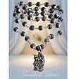 Jugal Jodi Silver Pendant with Black Silver Tulsi Chain Mala – 20 Inch 92.5% Pure Silver Devotional Necklace - Retail Maharaj