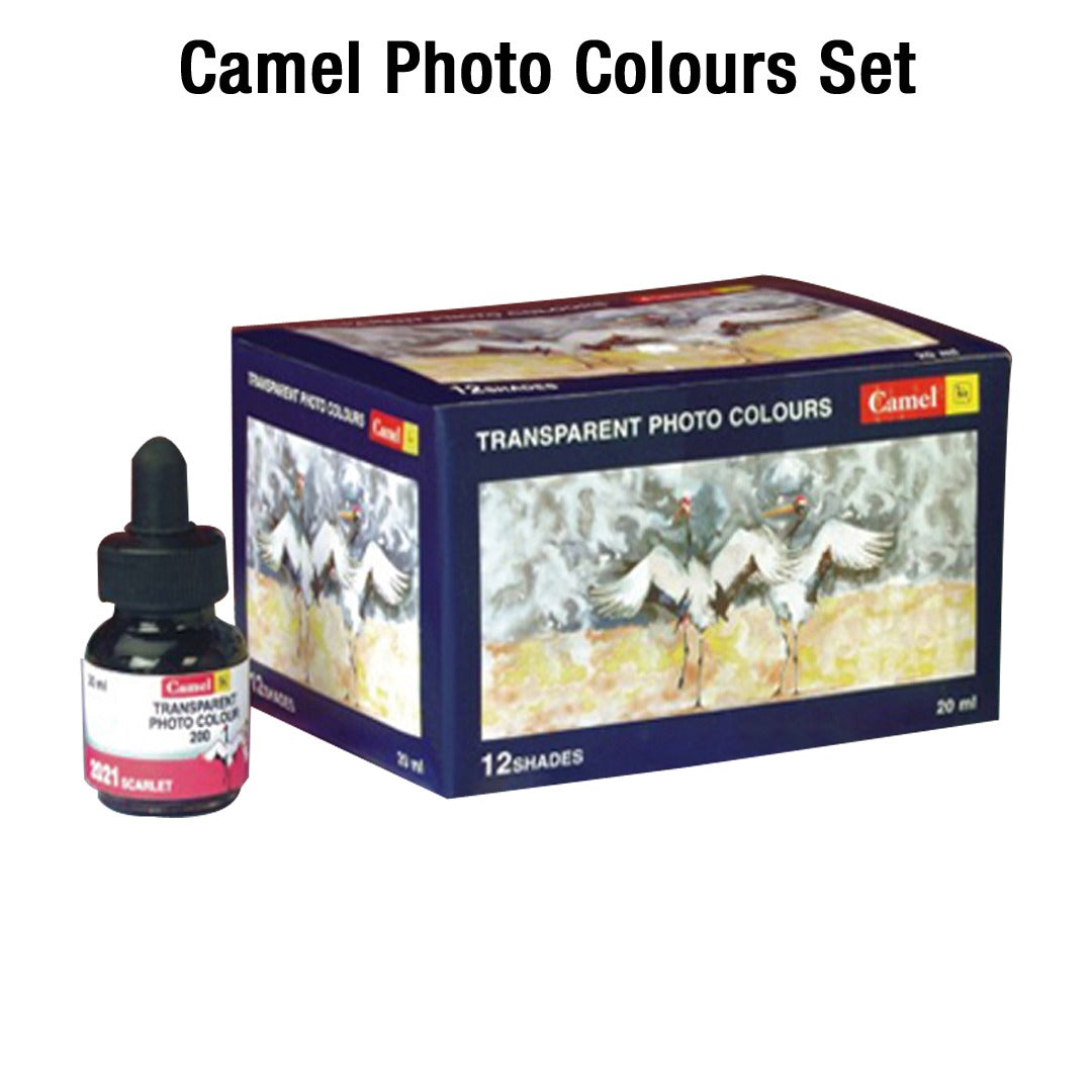 Camel Photo Colours Set of 12 Shades x 20ml