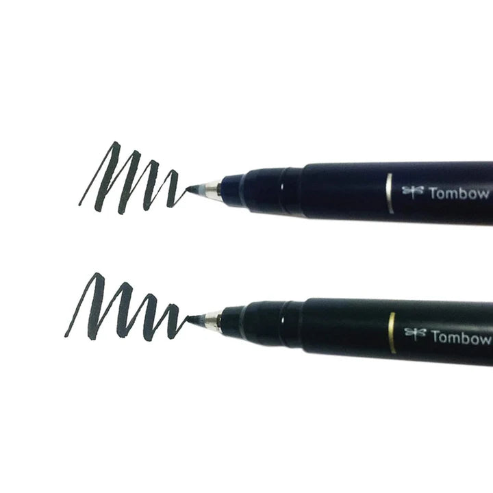 Tombow Fudenosuke Brush Pen Set (2 Pens) – Flexible Tip for Calligraphy and Drawing - Retail Maharaj