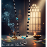 Krishna Bliss Silver Pendant Necklace | Handcrafted Tulasi & Pearl Devotional Mala for Spiritual Meditation
