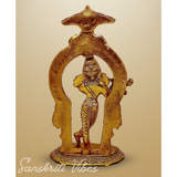 Glossy Metal Krishna Statue | Premium Krishna Murti for Home Temple, Puja Decor & Gifting