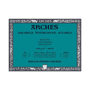 Arches Watercolour Cold Pressed 10 Sheets Blocks 640gms - Retail Maharaj