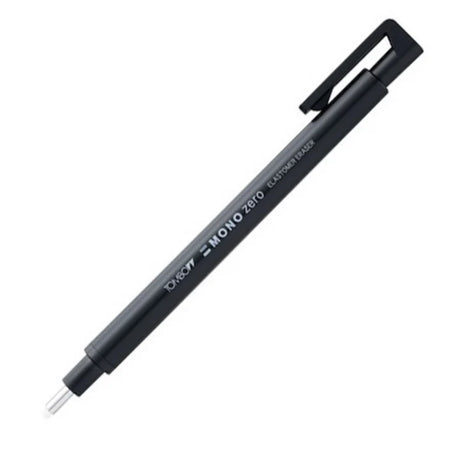 Tombow MONO Zero Eraser Round Flat – Precision Eraser with Fine Tip for Detailed Work - Retail Maharaj