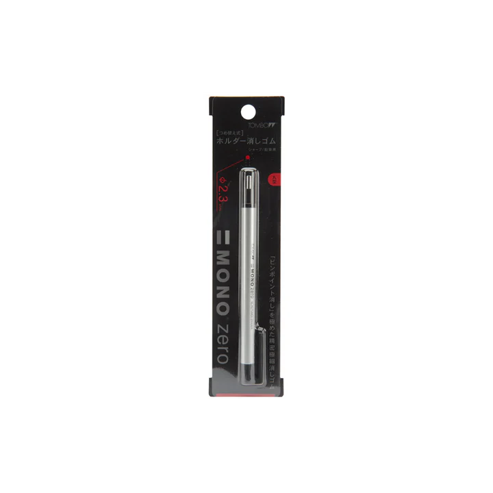 Tombow MONO Zero Eraser Round Silver Barrel, Color may vary