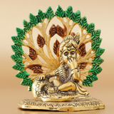 Gold-Plated Metal Kalpavriksha Tree with Matki Krishna Idol | Decorative Religious Showpiece for Home, Temple & Gifting