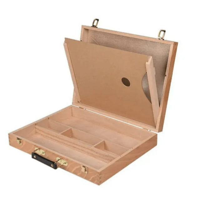 Brustro Multi Purpose Wooden Easel Box for Painting Display and Art Storage - Retail Maharaj