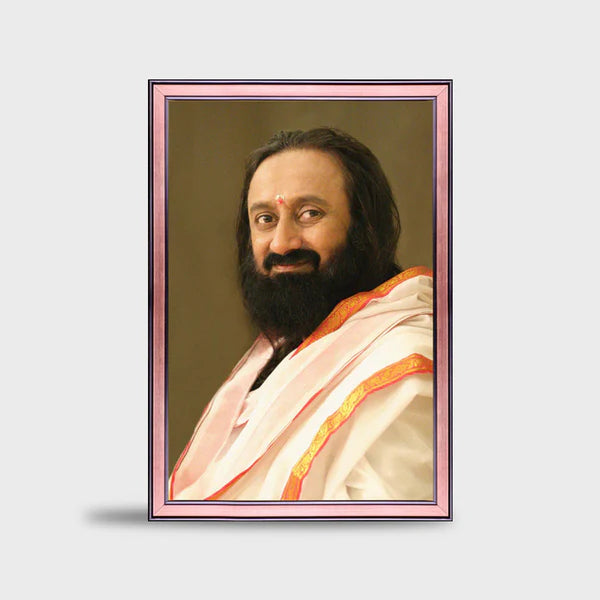 Photo Frame 28 x 40 inch (Sparkle) | Premium Frame featuring Gurudev Sri Sri Ravi Shankar