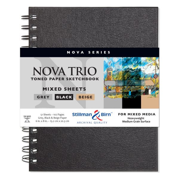 Stillman Birn Trio Nova Series Toned Sketchbook Wirebound