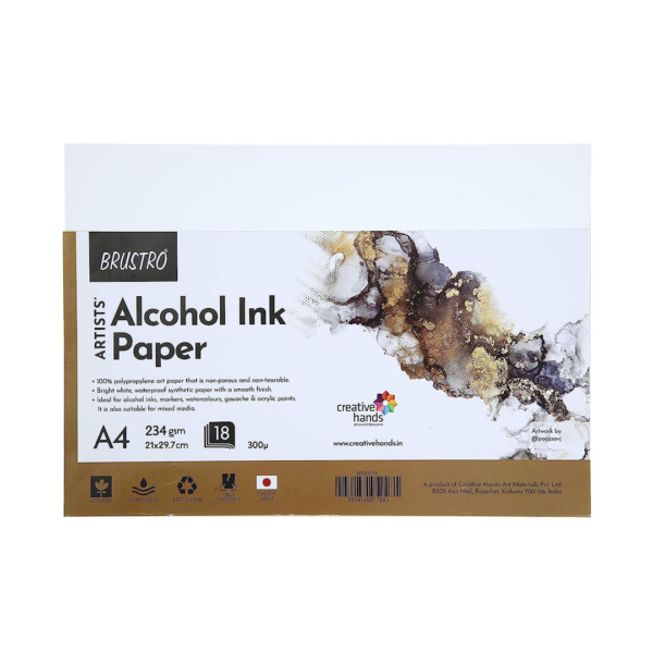 Brustro Artists Alcohol Ink Paper 234 GSM / 300 Micron – A5, A4 & A3