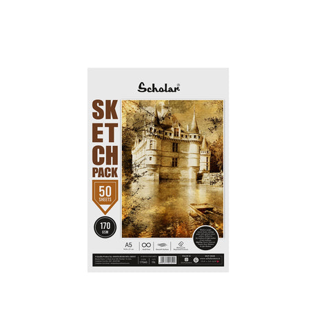 Scholar Sketch Pack Loose Drawing Paper Sheets 170 GSM - Retail Maharaj