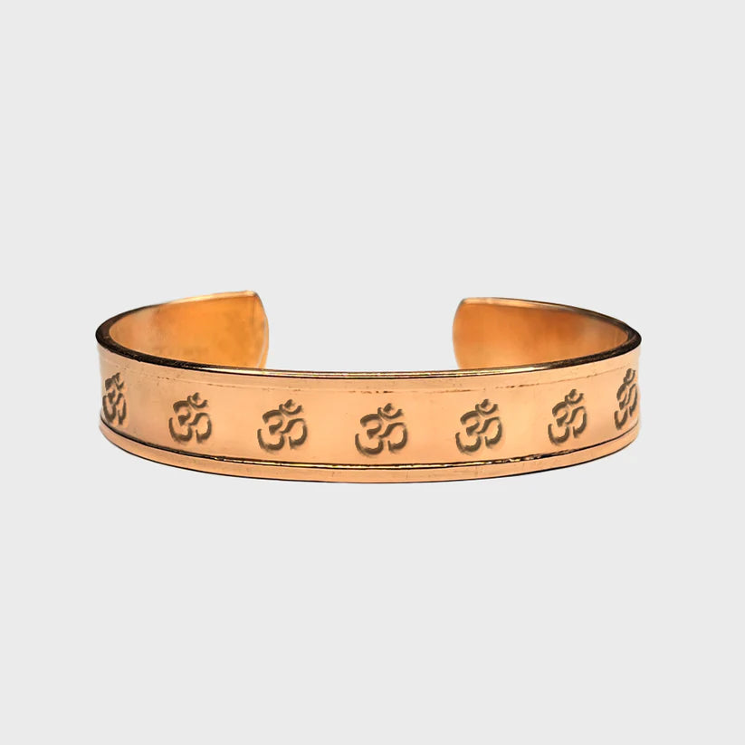 Copper Accessories - Om Bracelet (Wide)