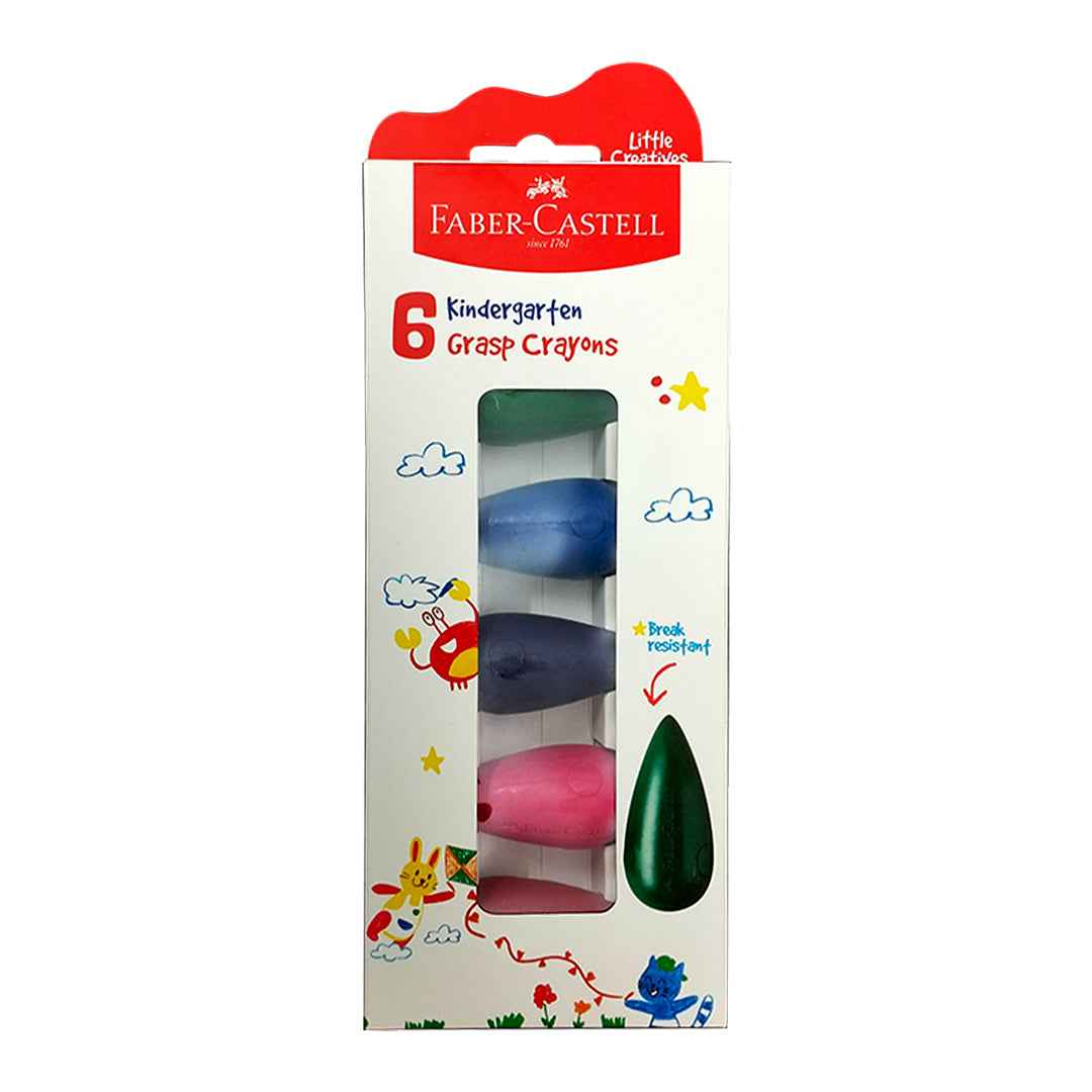 Faber Castell Kindergarten Grip Crayons for Kids Assorted Colours