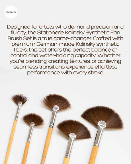 Retail Maharaj Fan Brush No. 5 Kolinsky Synthetic - Retail Maharaj