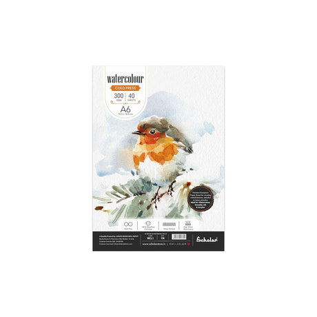 Scholar Watercolour Cold Pressed Paper Cut Packs 300 GSM Rough Texture - Retail Maharaj