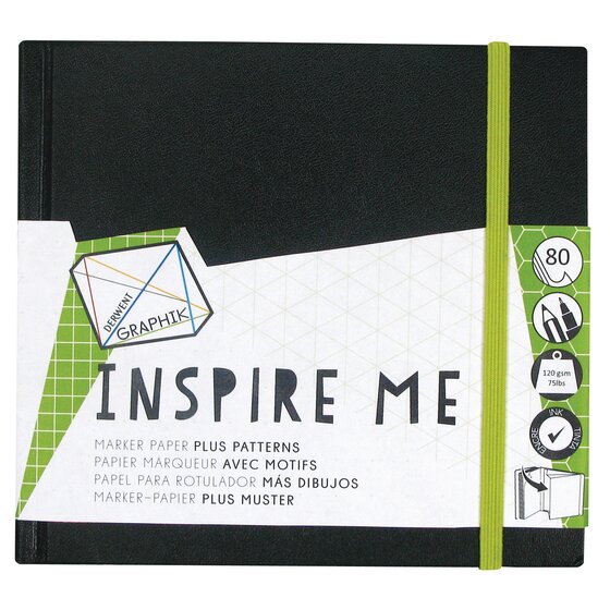 Derwent Graphik Inspire Me Pattern Marker Sketchbook 120 GSM