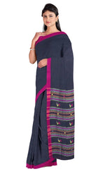 Dokhna Cotton Saree – Blue