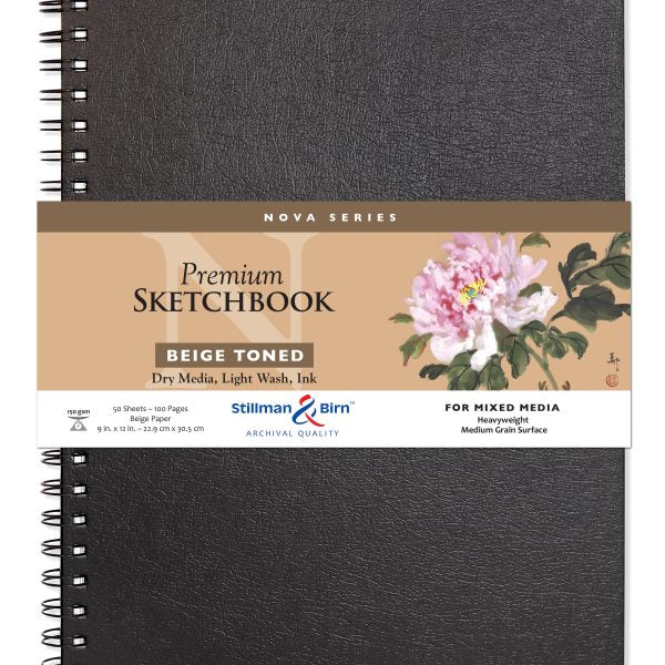 Stillman and Birn Nova Series Beige Sketchbook for Dry Media Ink and Light Wash