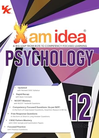Xamidea Psychology for Class 12 (CBSE) Exam 2024-2025 - Retail Maharaj