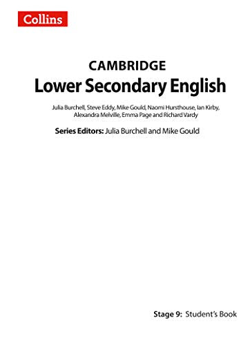 Lower Secondary English Student's Book: Stage 9 (Collins Cambridge Lower Secondary English) - Retail Maharaj