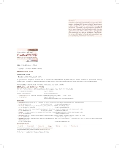 Competency Based Pharmacology, 2/e Manual for MBBS Students ( PB 2026)
