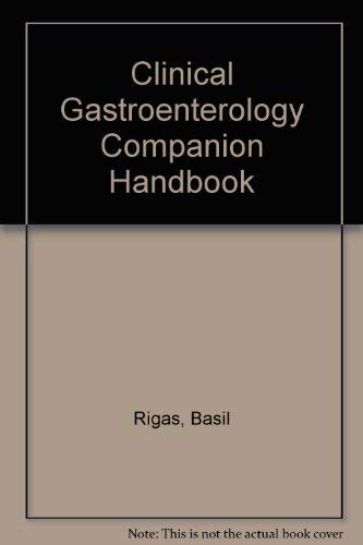 Clinical Gastroenterology Companion Handbook