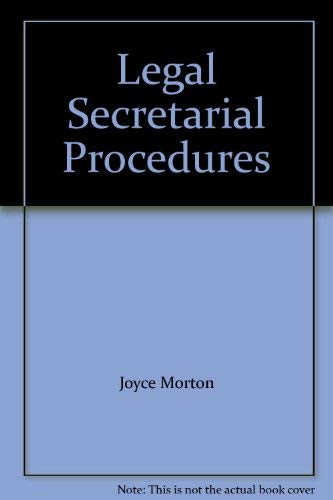 Legal Secretarial Procedures