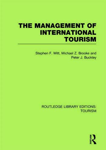 The Management of International Tourism (RLE Tourism) - Retail Maharaj
